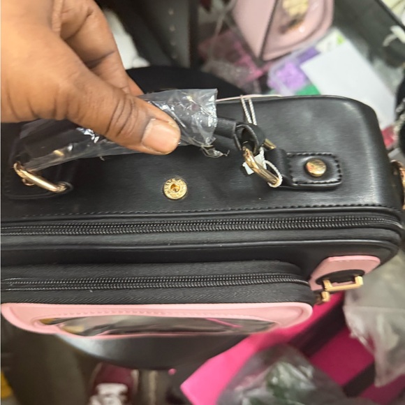 Retro TV Style Black and Pink Bag - Picture 8 of 15